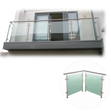 Outdoor balcony railing glass balustrade fittings prices handrail